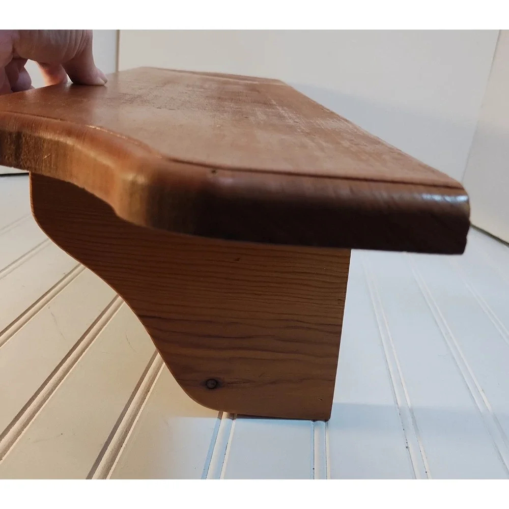 Vintage Handmade Wood Wall Shelf 27